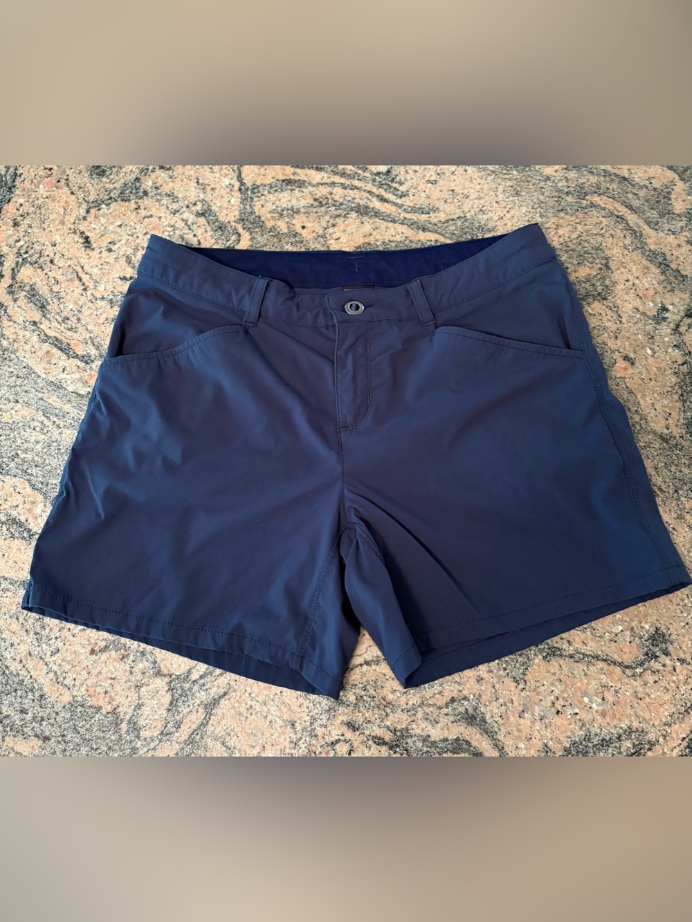 Patagonia Women's Navy Blue Quandary Hiking Shorts, Size 4